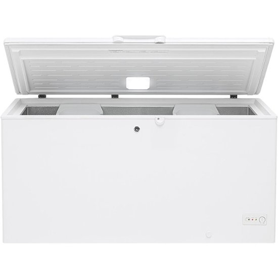 Front Zoom. GE - 15.7 Cu. Ft. Chest Freezer - White.