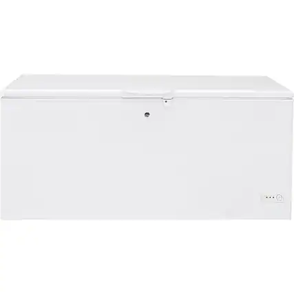 Front. GE - 21.7 Cu. Ft. Chest Freezer - White.