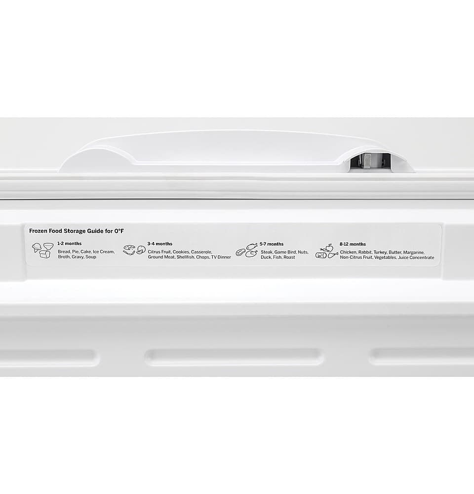 Alt View 2. GE - 21.7 Cu. Ft. Chest Freezer - White.