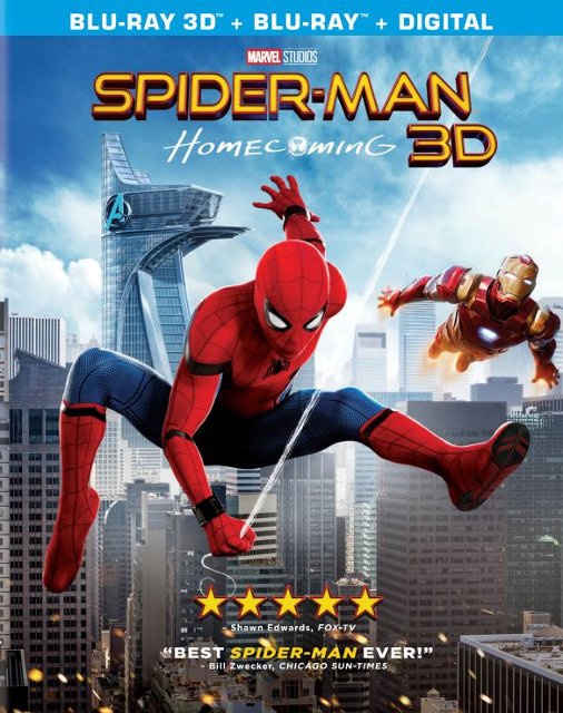 Front Standard. Spider-Man: Homecoming [3D] [Includes Digital Copy] [Blu-ray] [Blu-ray/Blu-ray 3D] [2017].