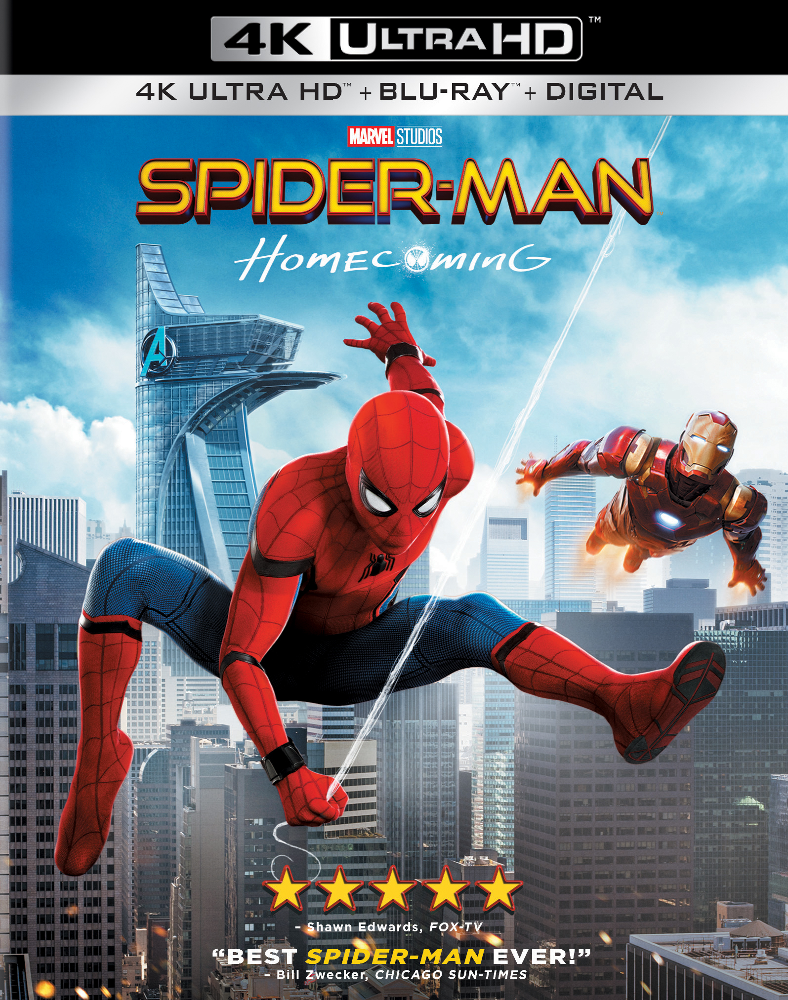 [Includes　Best　[4K　HD　Digital　Copy]　Ultra　Buy　Blu-ray/Blu-ray]　[2017]　Spider-Man:　Homecoming