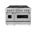 ZLINE - 48 in. Wide 6 Burner Legacy Dual Fuel Freestanding Range - Satin Stainless Steel