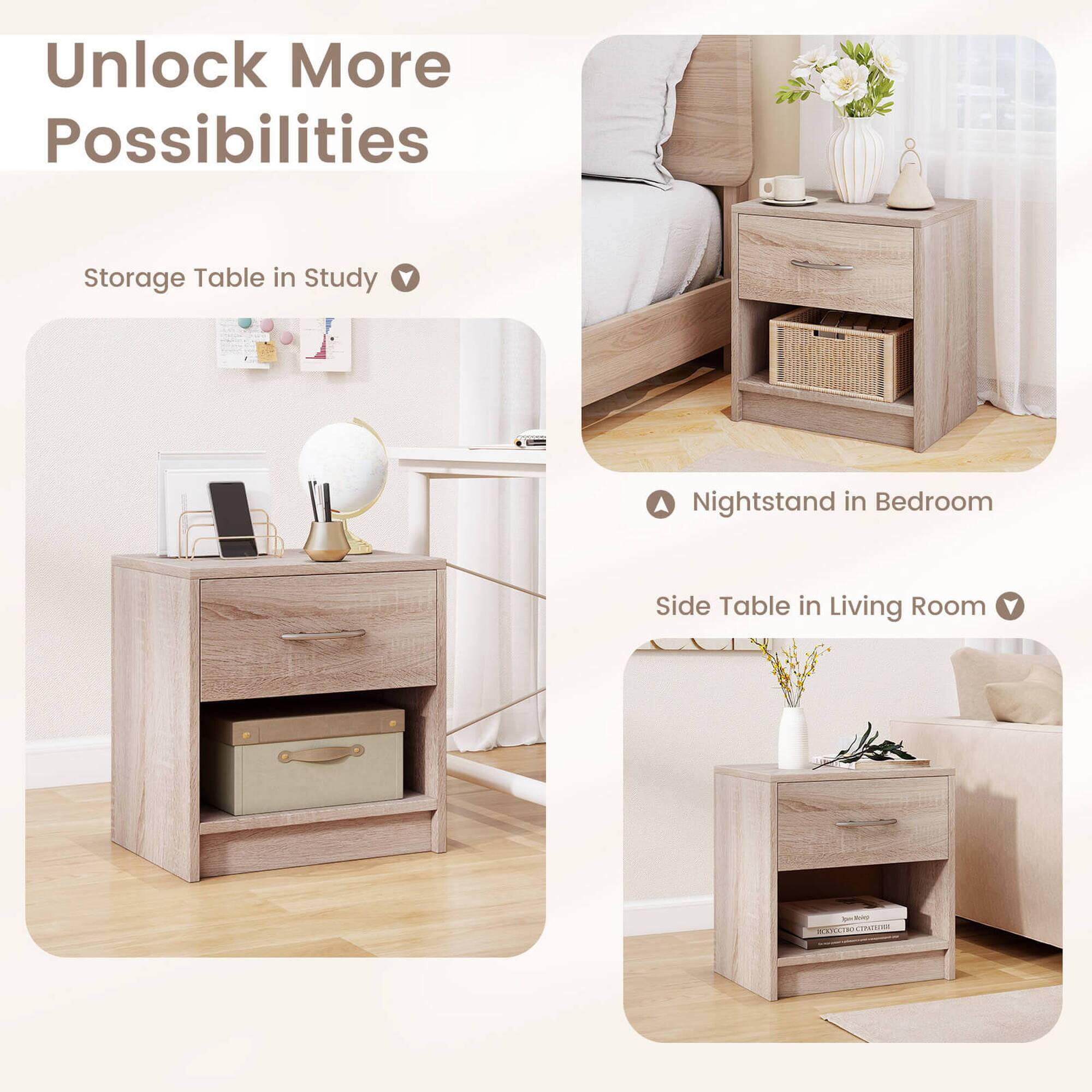 Unlock More Possibilities
Storage Table in Study
Nightstand in Bedroom
Side Table in Living Room
CN mtI