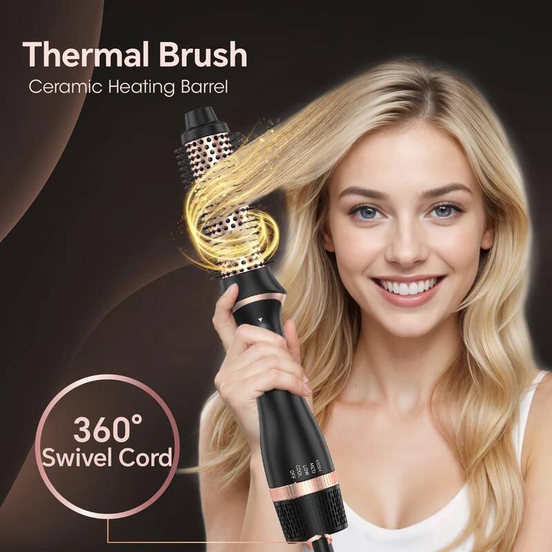 Thermal Brush  
Ceramic Heating Barrel  

360° Swivel Cord