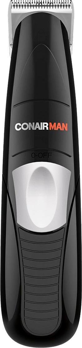 Angle. Conair - ConairMan All-in-One Battery-Operated Beard and Mustache Trimmer - Black.