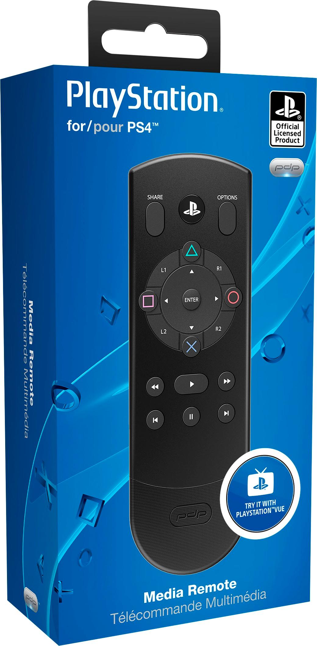 Best Buy: PDP Media Remote PlayStation 4 Black 051-075-NA