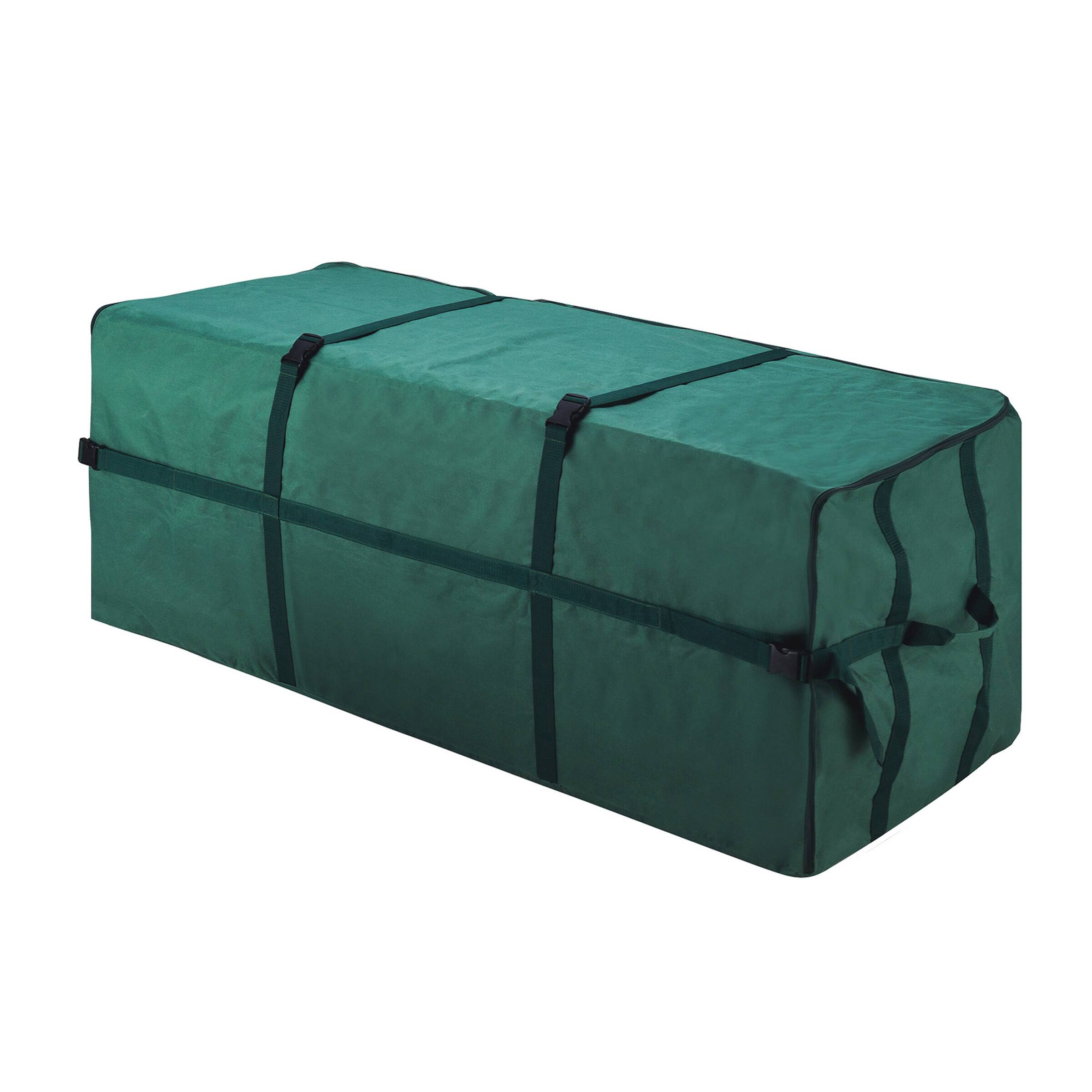 Alt View 11. Hastings Home - Christmas Tree Storage Bag- For 7.5' Artificial Trees- Quality Canvas & Binding Straps - Green.