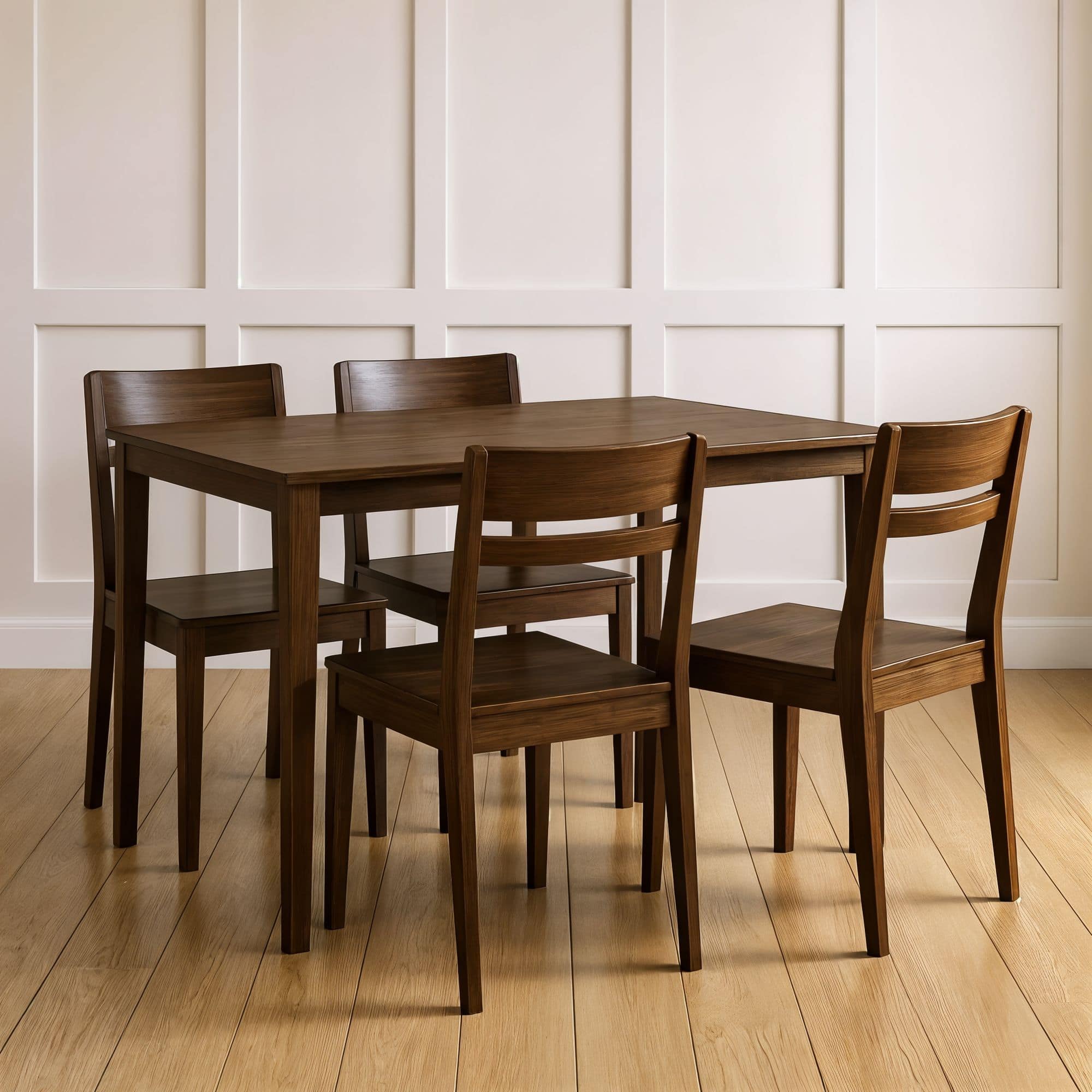 Grain & Grove - Crew Dining Chair and Table Combo - Walnut