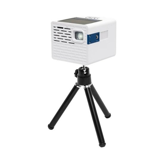 AAXA - P2-A Smart Pico Projector Wireless DLP Projector - White - Front Zoom