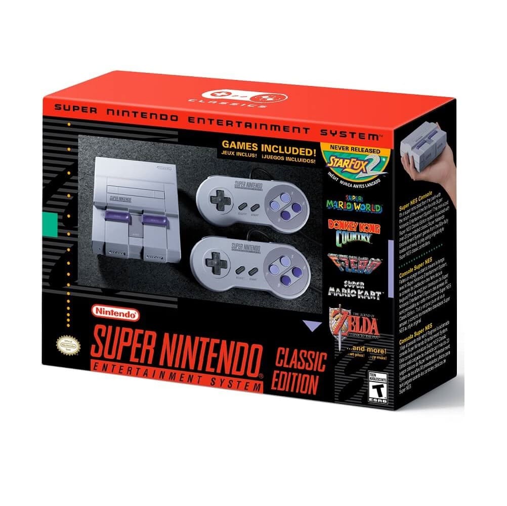Front. Nintendo - Super Nintendo Entertainment System: Super NES Classic Edition - Gray.