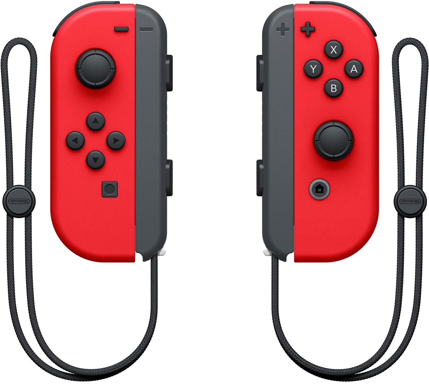 Nintendo Switch 3 items Bundle:Nintendo Switch 32GB Console Neon Red and  Blue Joy-con,64GB Micro SD Memory Card and Super Mario Odyssey Game Disc 