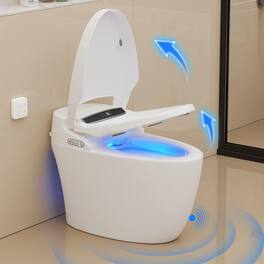 Vipbear - Smart Toilet with Heated Seat and Night Light, Tankless Toilets for Bathroom - White