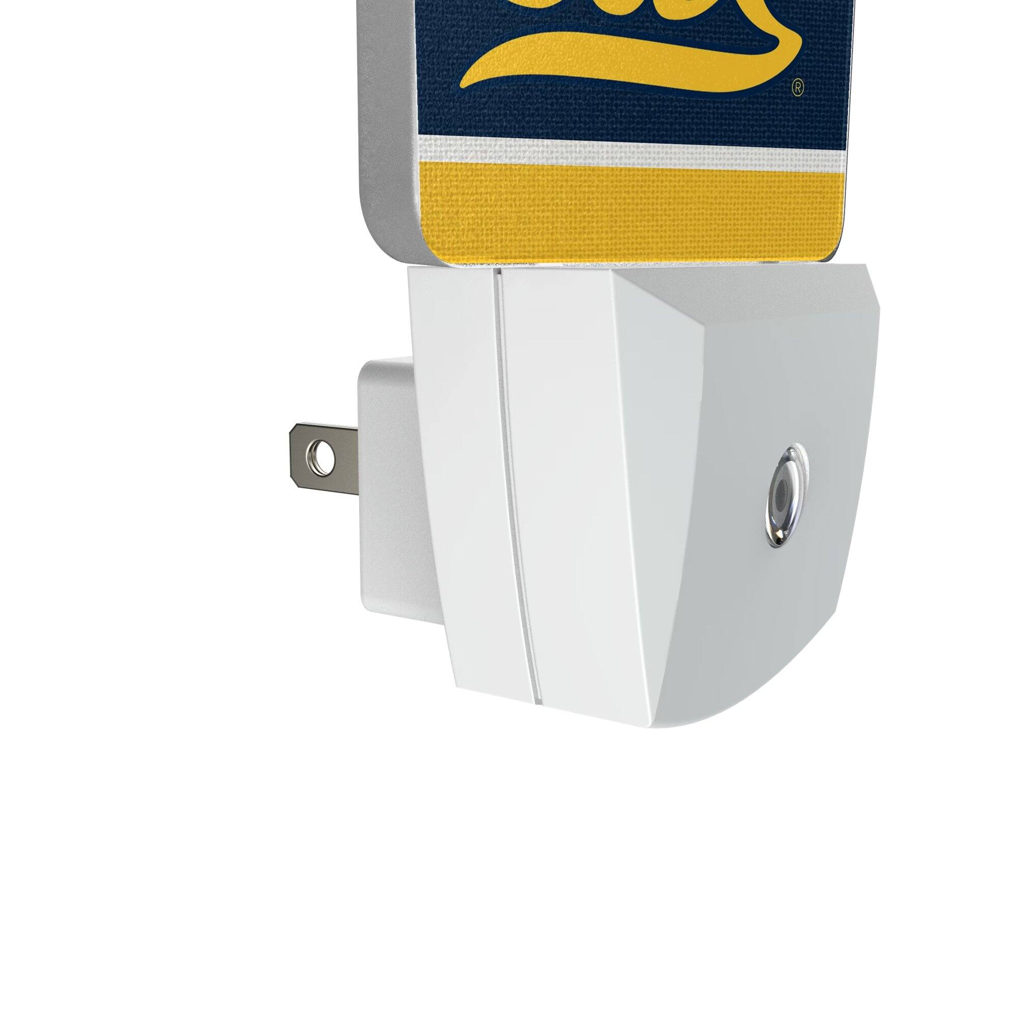 Alt View 2. Keyscaper - Cal Bears Stripe Design Nightlight 2-Pack - Multicolor.