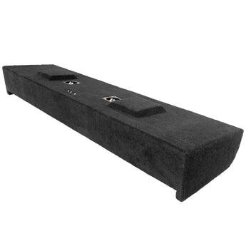 Back. NVX - 2009-2018 Ford F-150 Super Crew Cab - Custom-Fit Empty Dual 12" Sealed Subwoofer Enclosure - Black.