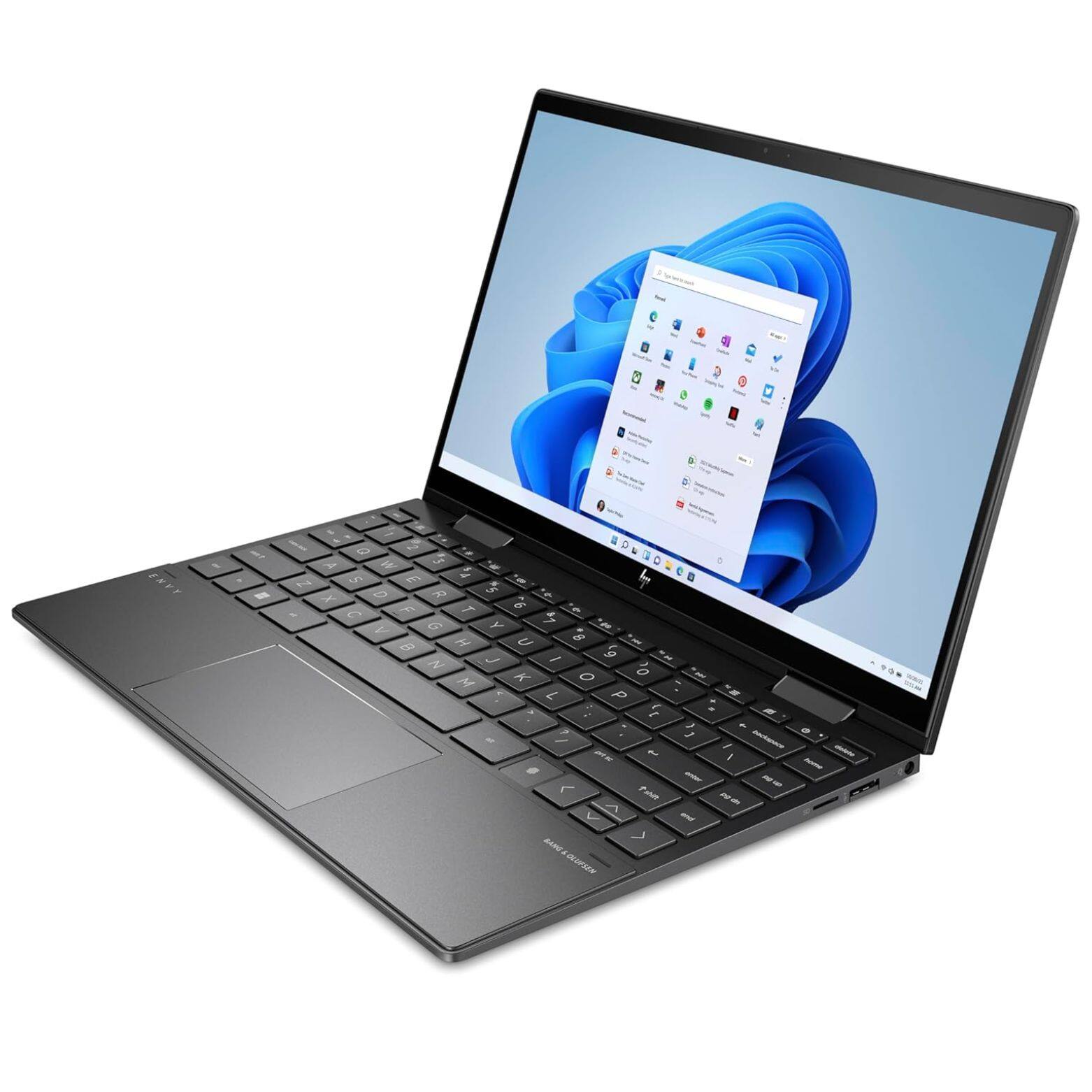 Alt View 4. HP - Envy x360 13-ay0006ca 13" WUXGA Touch AMD Ryzen 7 4700U 2.0 GHz 16GB DDR4 512GB SSD Windows 11 Home Laptop - Black.