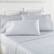 Alt View 1. Shavel Home Products - Shavel Home Products Gingham Blue Seersucker Sheet Set - Stylish and Comfortable Bedding - Gingham Blue.