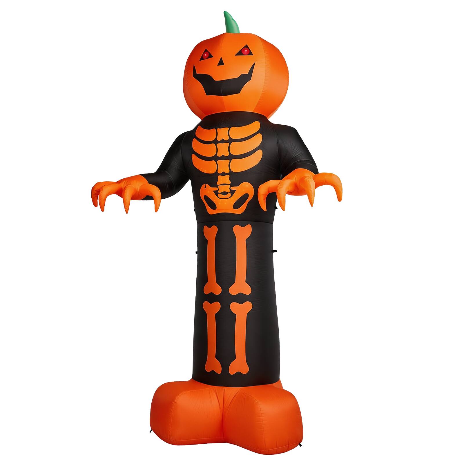 Angle. Sunoyar - Spooky Classic Halloween Shape with Built-in Lighting System - Orange.
