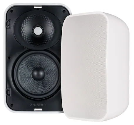 Front. Sonance - MX66 - Mariner MX Series 6-1/2" 2-Way Outdoor Surface Mount Speakers (Pair) - Paintable White.