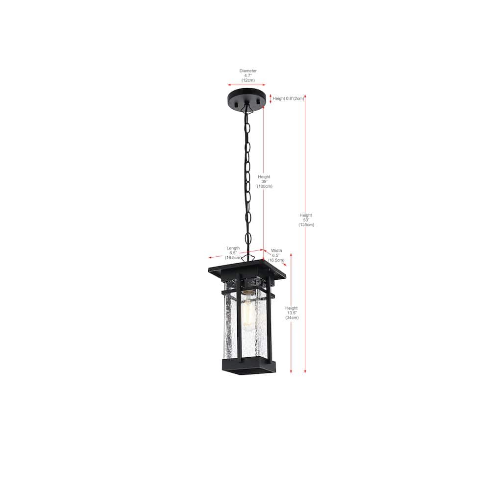 Elegant Lighting - Livingston 7 inch Outdoor Pendant - Black price history on PriceWatchPro