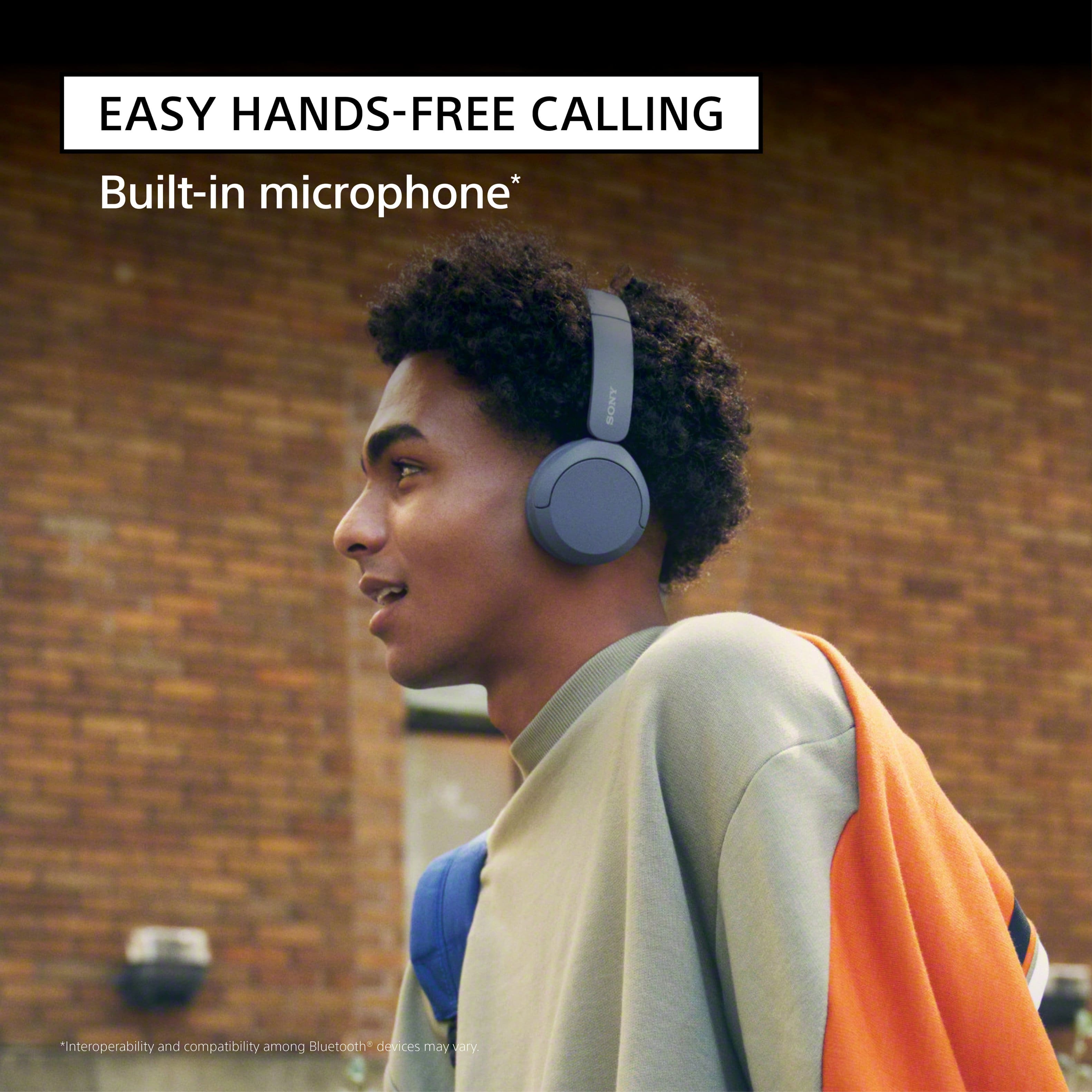 Easy Hands-Free Calling Built-in Microphone* Sony "Interoperability and compatibility among Bluetooth* devices may vary."