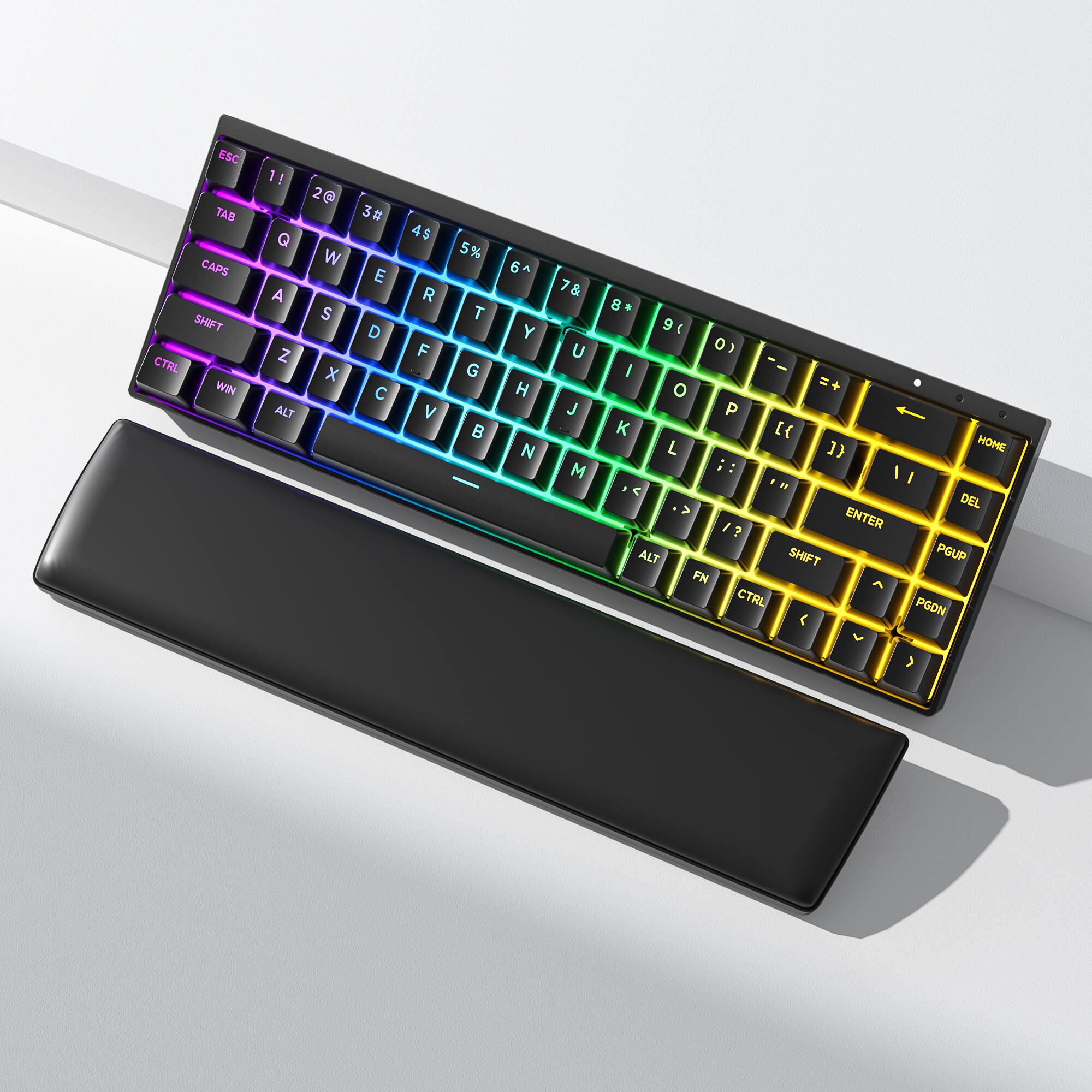 ESC TAB CAPS SHIFT CTRL WIN 1! 2@ 3# 4$ 5% 6^ 7& 8* 9( 0) Q W E R T Y U I O P A S D F G H J K L Z X C V B N M ALT SHIFT CTRL ALT FN PGUP PGDN HOME DEL ENTER