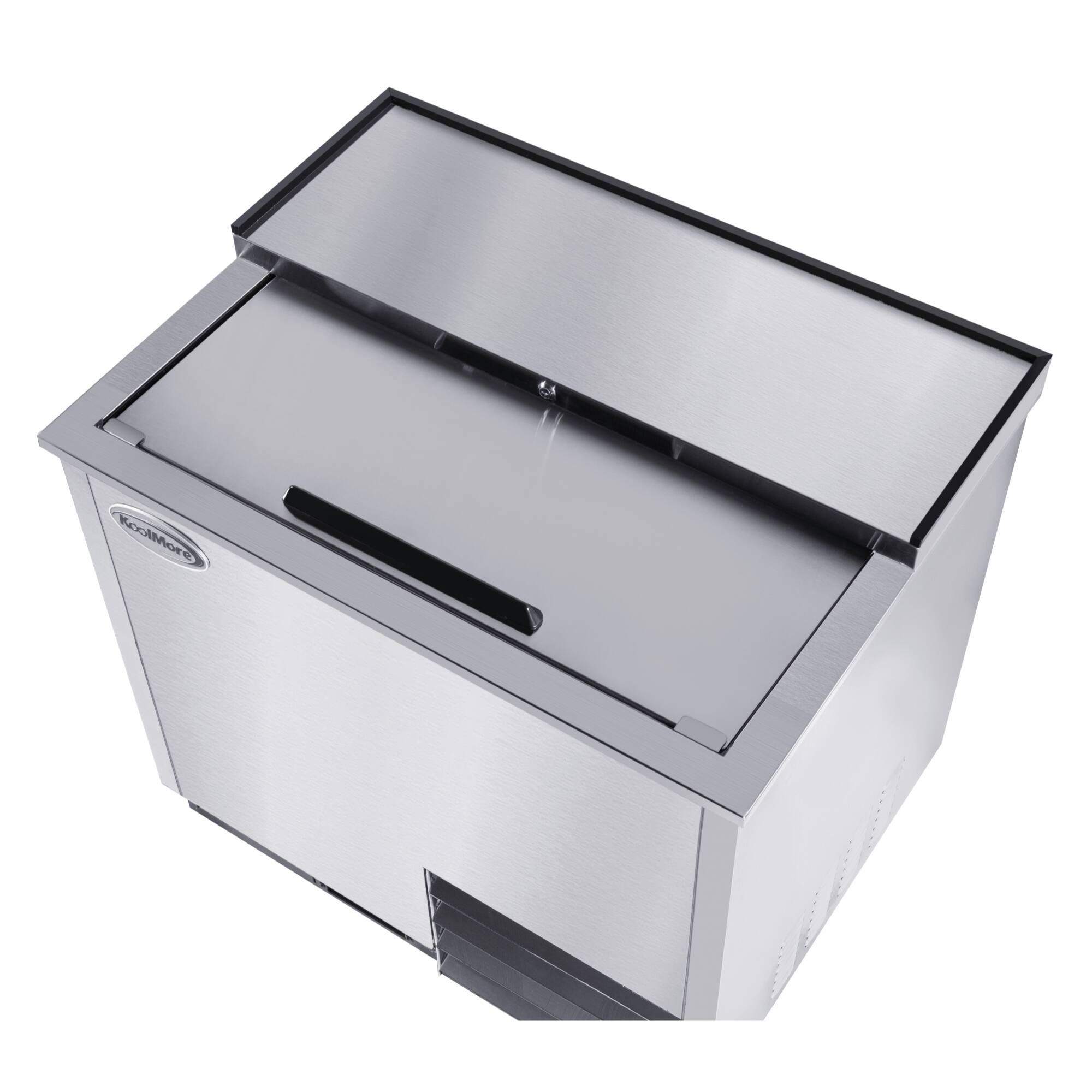 Alt View 4. Koolmore - 36 in. Commercial Glass Froster in Stainless Steel, ETL Listed, 9 cu. ft. (KM-GF36-SS) - Stainless steel.