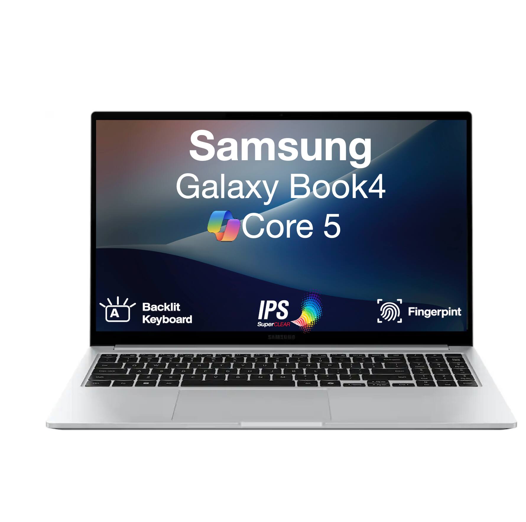 Samsung Galaxy Book4 Core 5 A Backlit Keyboard IPS SuperCLEAR Fingerpint SAMSUNG