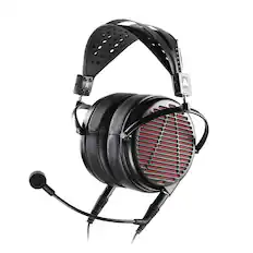 Front. Audeze - Audeze LCD-GX - Black/red.