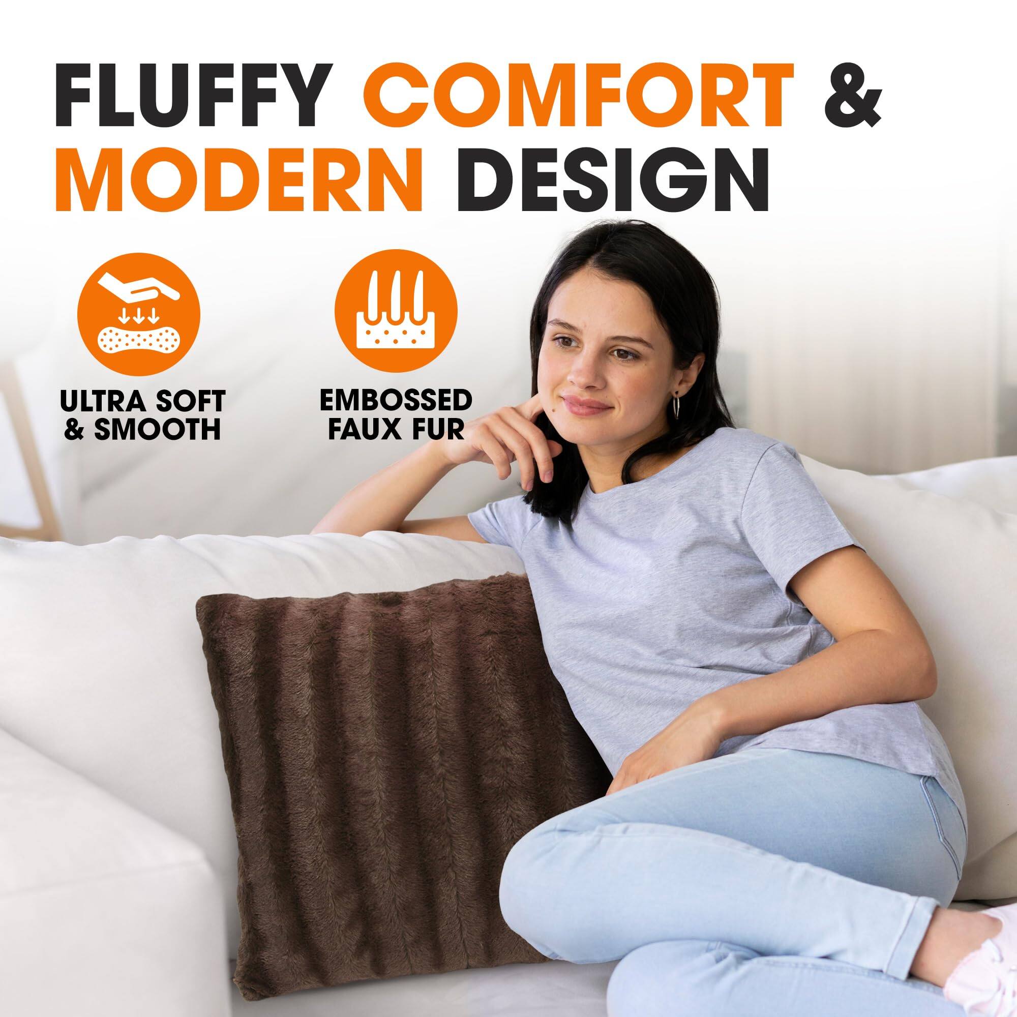 FLUFFY COMFORT & MODERN DESIGN

ULTRA SOFT & SMOOTH

EMBOSSED FAUX FUR