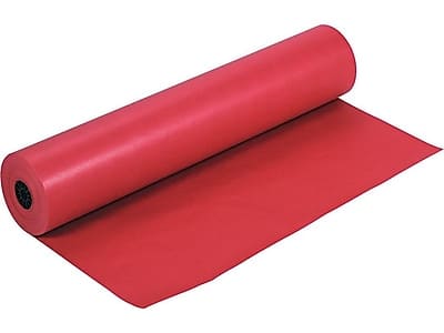 Rainbow- Duo-Finish Paper Roll, 36"W x 1000'L- Scarlet