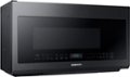 Angle Zoom. Samsung - 2.1 Cu. Ft. Over-the-Range Microwave with Sensor Cook - Black stainless steel.