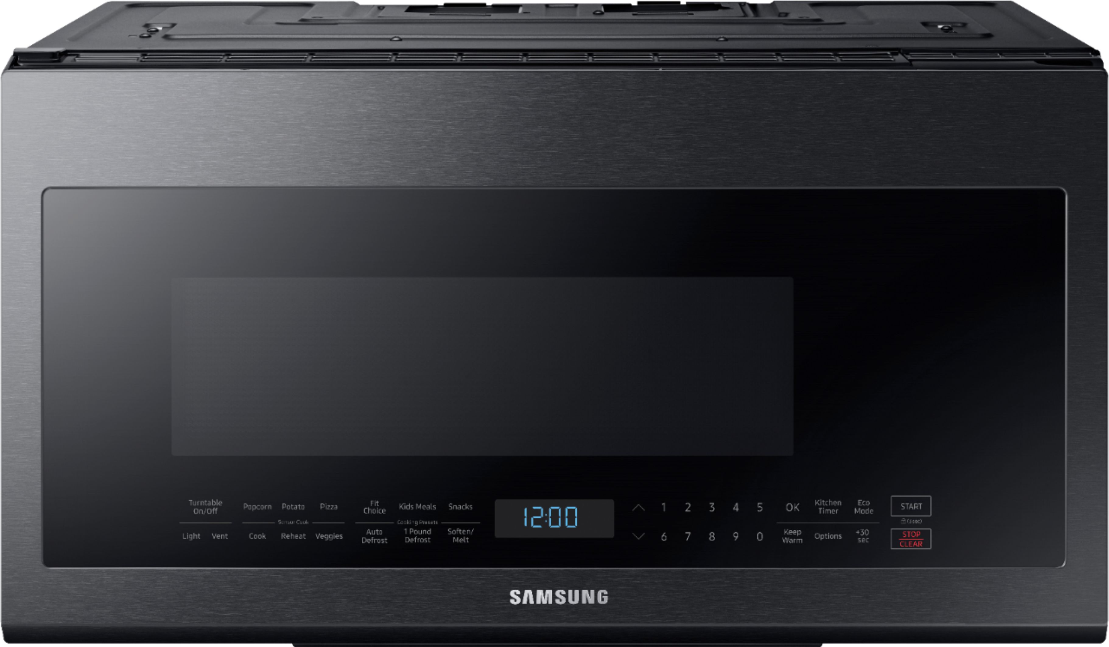 Samsung 2.1 Cu. Ft. Over-the-Range Microwave with Sensor Cook Black  stainless steel ME21M706BAG - Best Buy