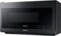 Left Zoom. Samsung - 2.1 Cu. Ft. Over-the-Range Microwave with Sensor Cook - Black stainless steel.