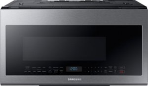 Samsung - 2.1 Cu. Ft. Over-the-Range Microwave with Sensor Cook - Stainless Steel - Front_Zoom