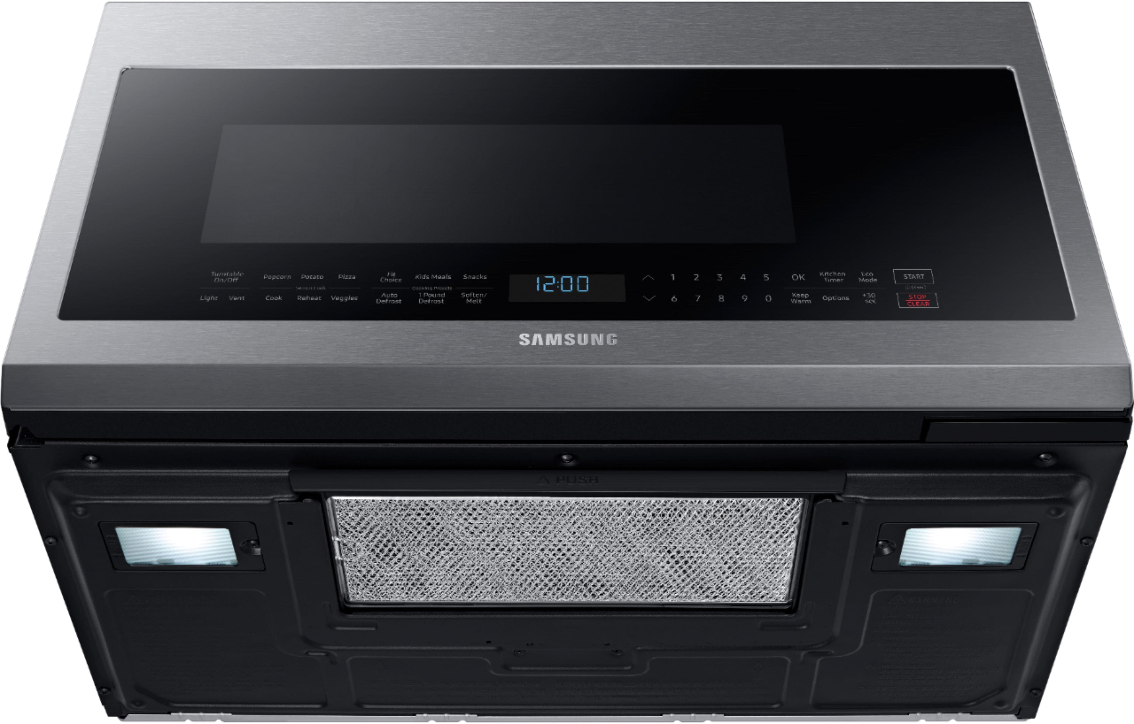 Alt View 13. Samsung - 2.1 Cu. Ft. Over-the-Range Microwave with Sensor Cook - Stainless Steel.