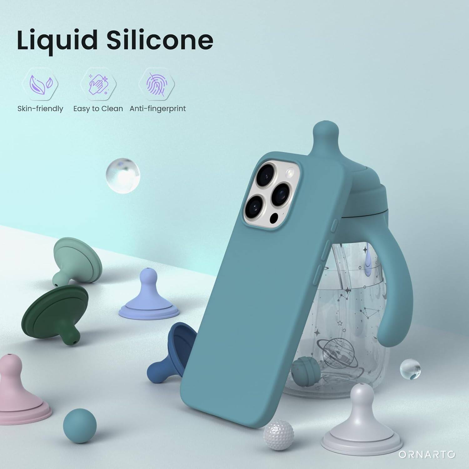 Liquid Silicone Skin-friendly Easy to Clean Anti-fingerprint ORNARTO