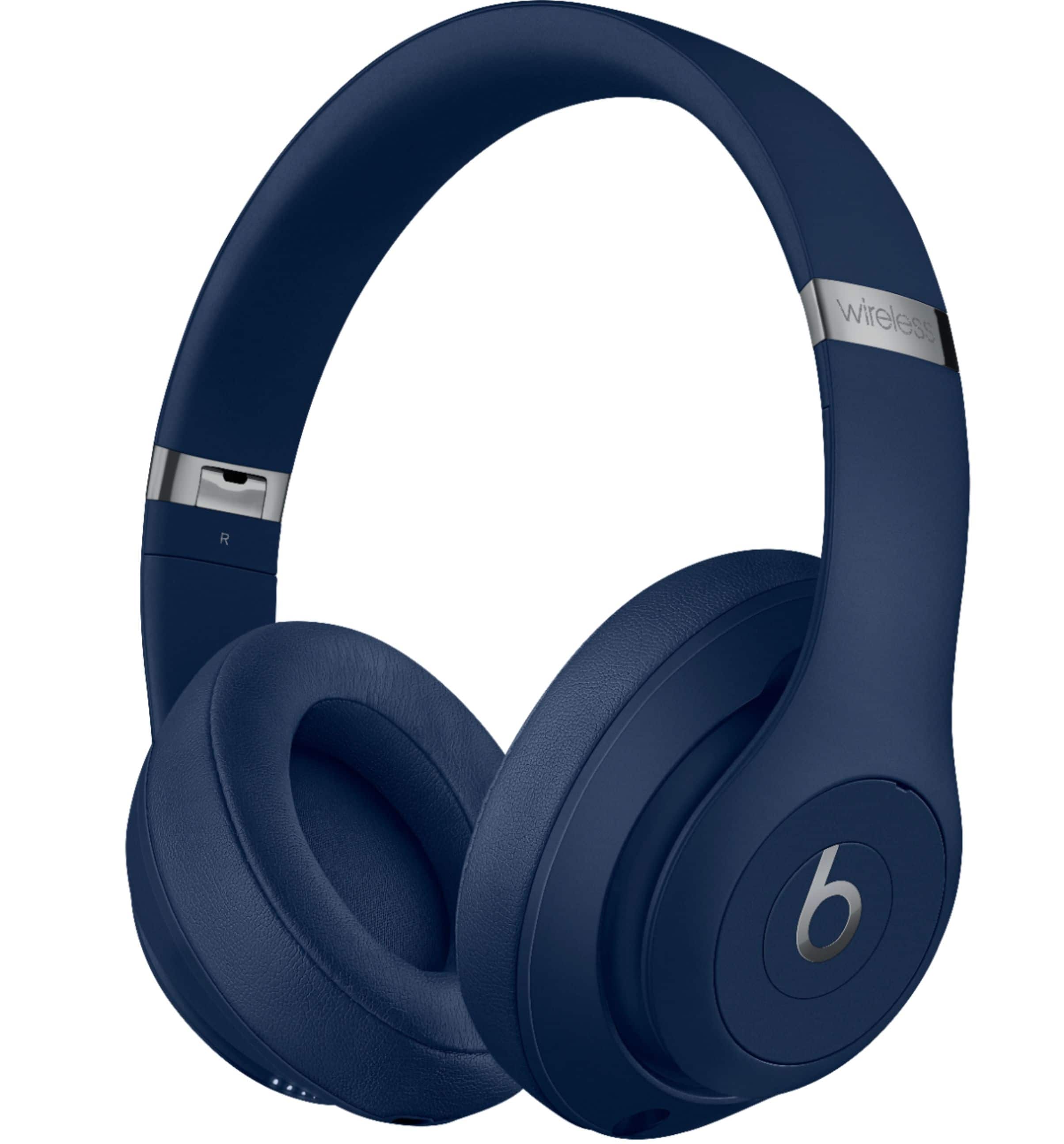 Left. Beats - Beats Studio³ Wireless Noise Cancelling Headphones - Blue.