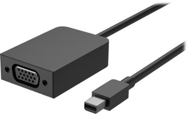 Microsoft - Surface Mini DisplayPort to VGA Adapter - Black - Front_Zoom