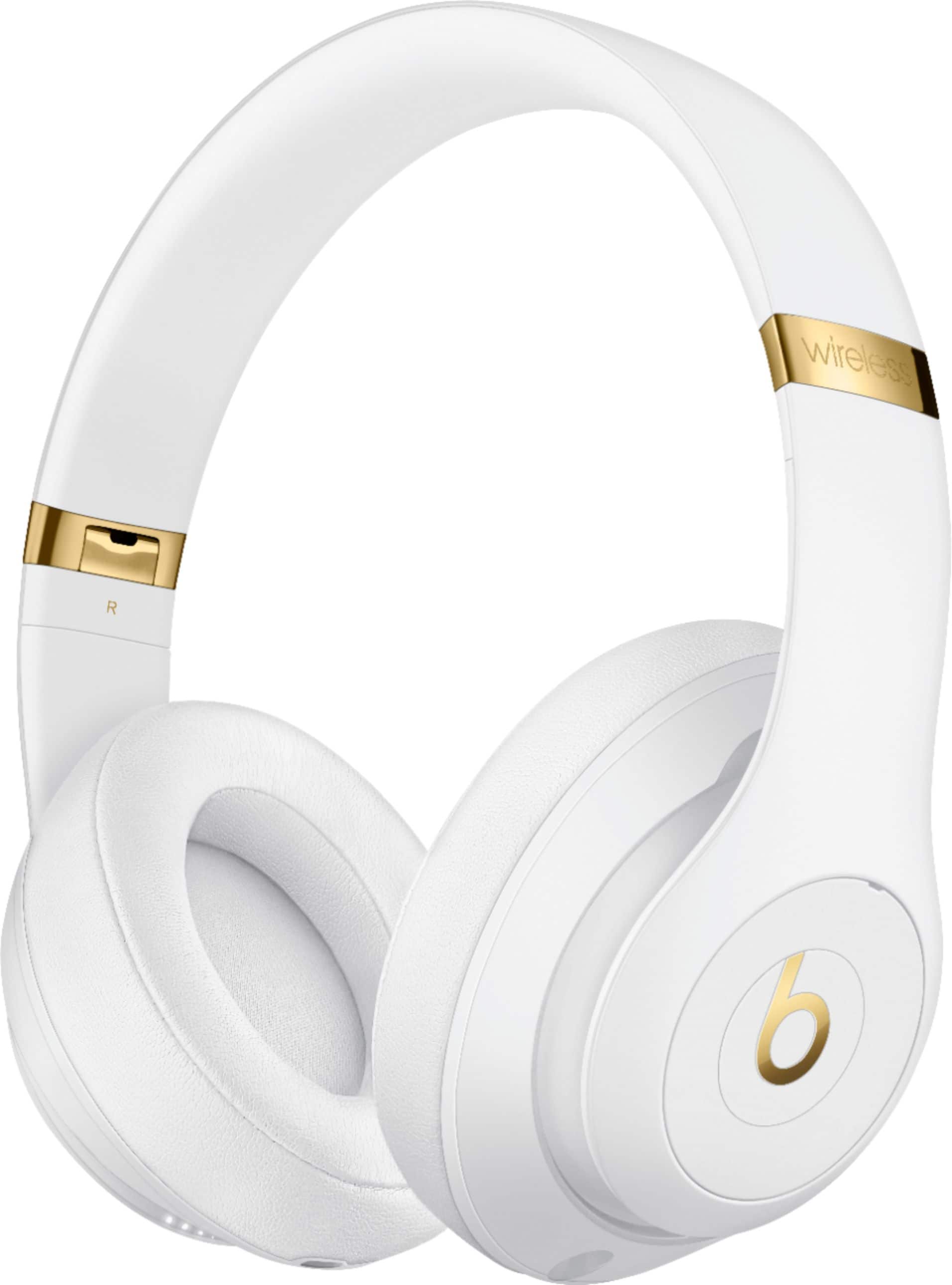 Left. Beats - Beats Studio³ Wireless Noise Cancelling Headphones - White.