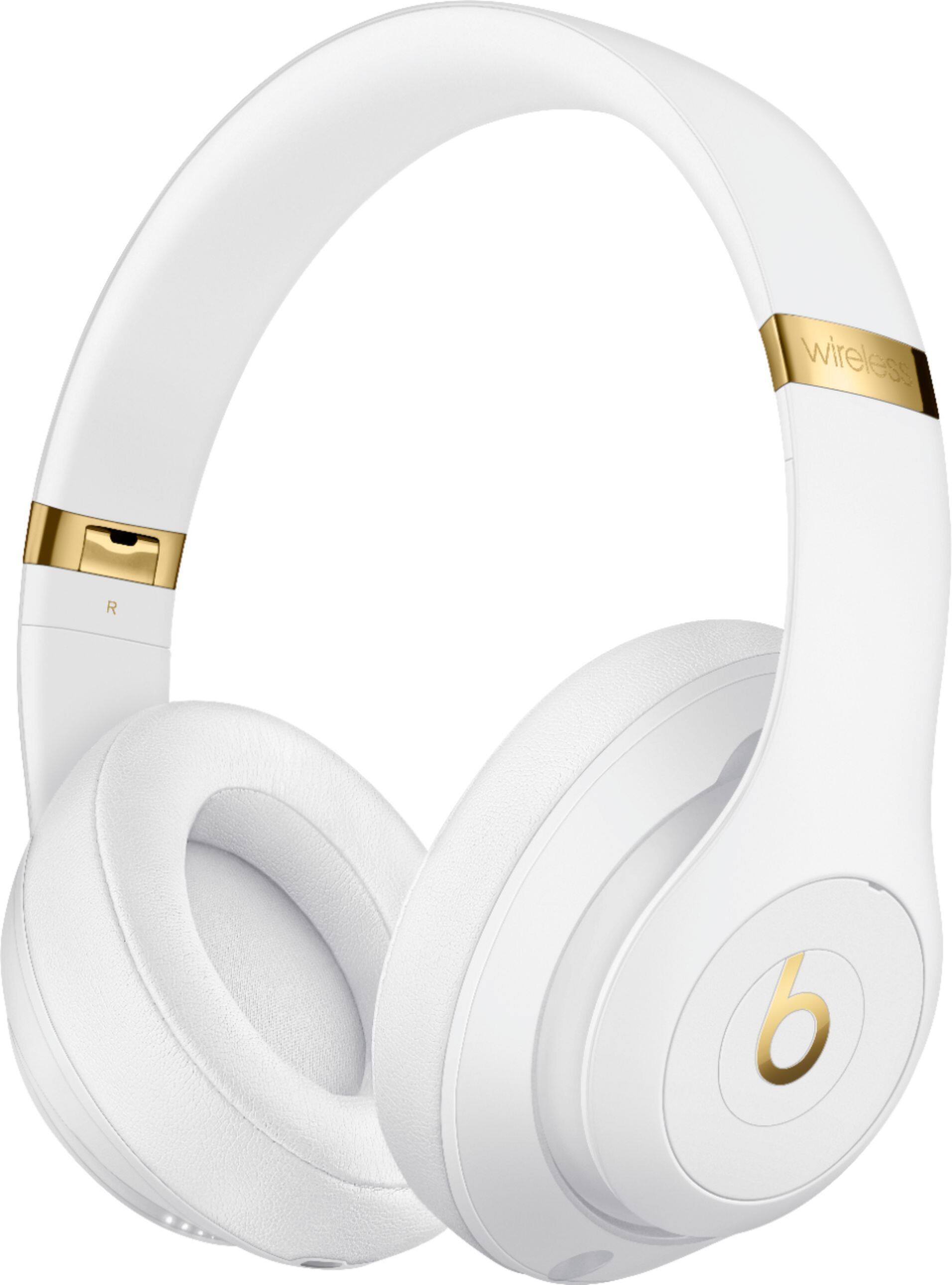 Left. Beats - Beats Studio³ Wireless Noise Cancelling Headphones - White.