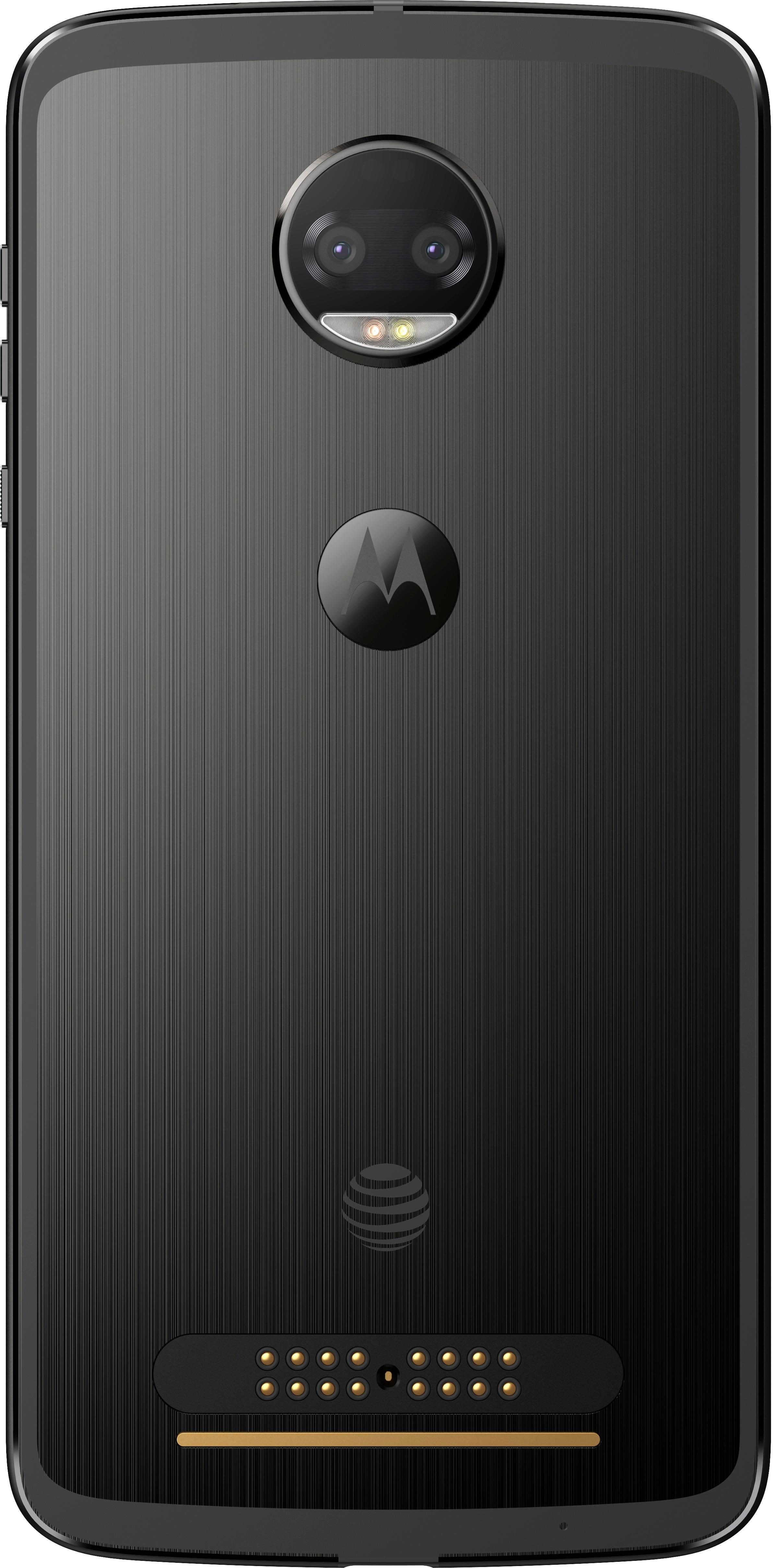 Back View: Motorola Moto Z2 Force XT1789 64GB Black AT&T