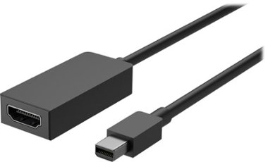 Microsoft - Surface Mini DisplayPort to HDMI 2.0 Adapter - Black - Front_Zoom