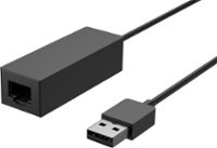 Front Zoom. Microsoft - Surface USB Network Adapter - Black.