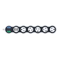360 Electrical - PowerCurve 5 Outlet/2 USB 2160 Joules Surge Protector Strip - White - Front_Zoom