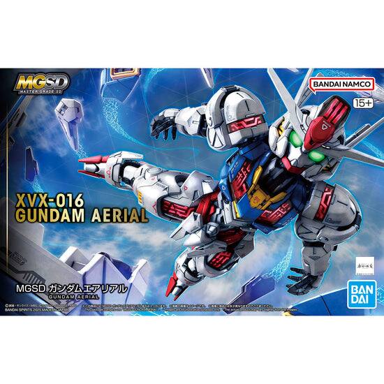 MGSD MASTERGRADE  
AC BANDAI NAMCO 15+  
III XVX-016 GUNDAM AERIAL  
E S  
MGSD  
GUNDAM AERIAL  
BANDAI SPWNTS 2025  
MAC MASAC 0  
BANDAI