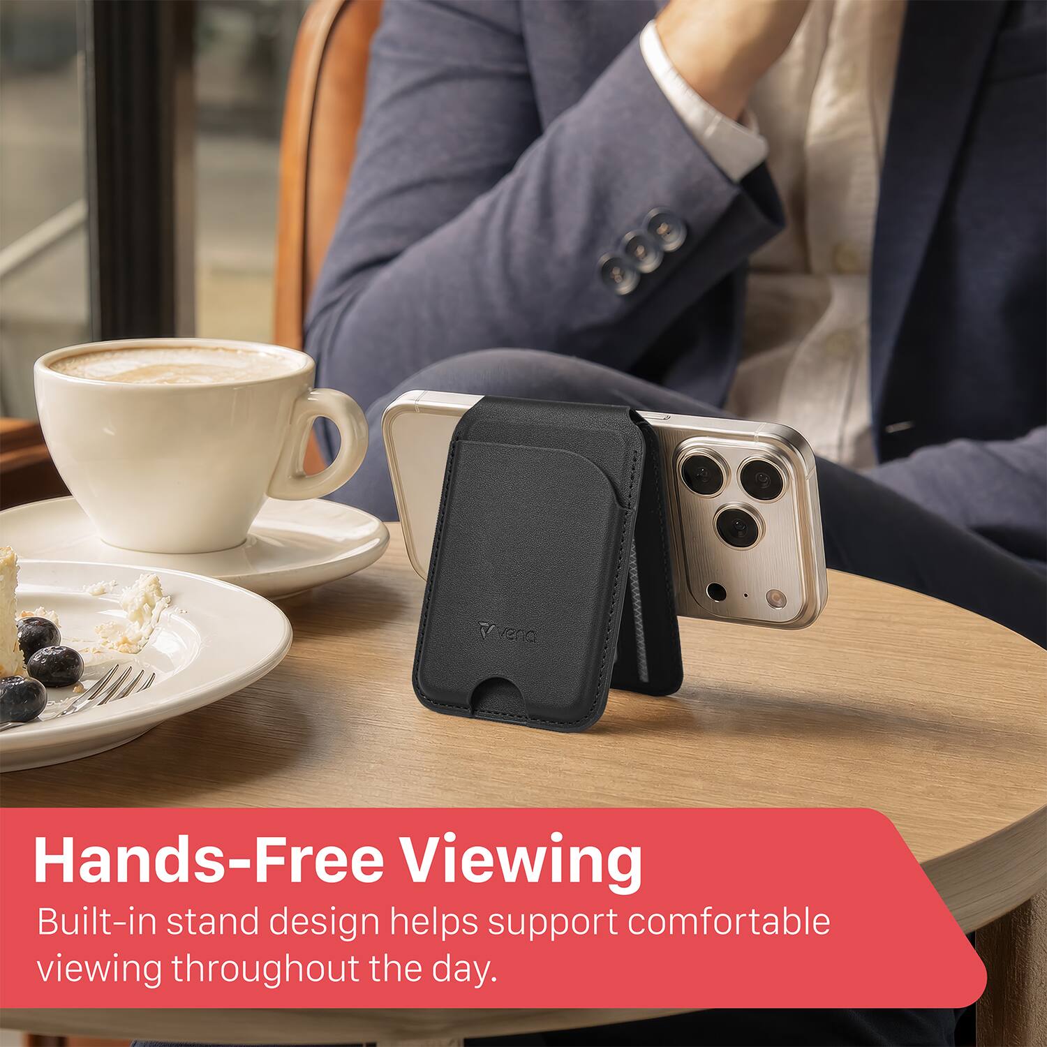 Hands-Free Viewing  
Built-in stand design helps support comfortable viewing throughout the day.