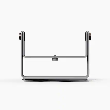 Front. Valerion - Desktop Gimbal Stand Compatible with Valerion VisionMaster and StreamMaster Series products - Grey.