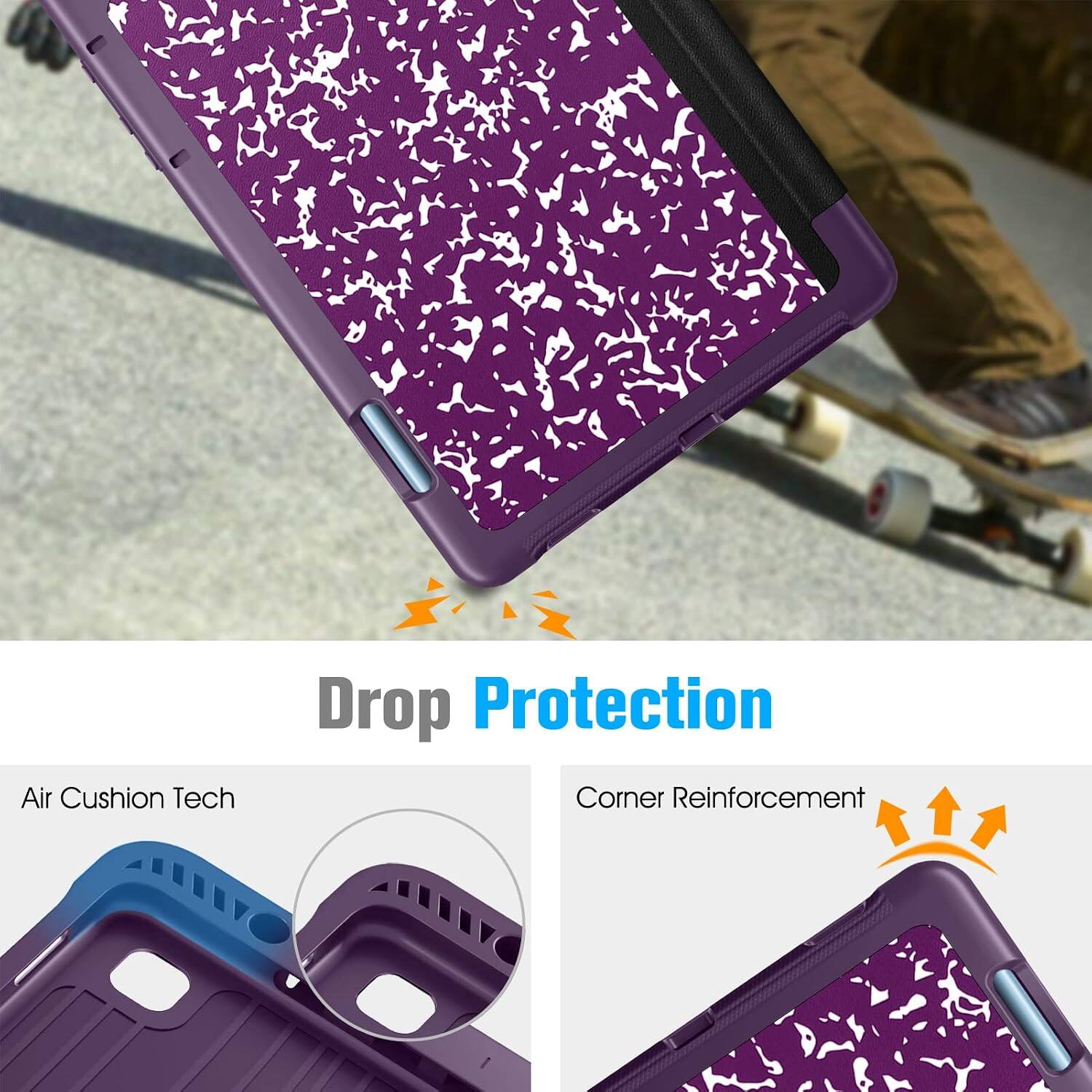 Drop Protection  
Air Cushion Tech  
Corner Reinforcement