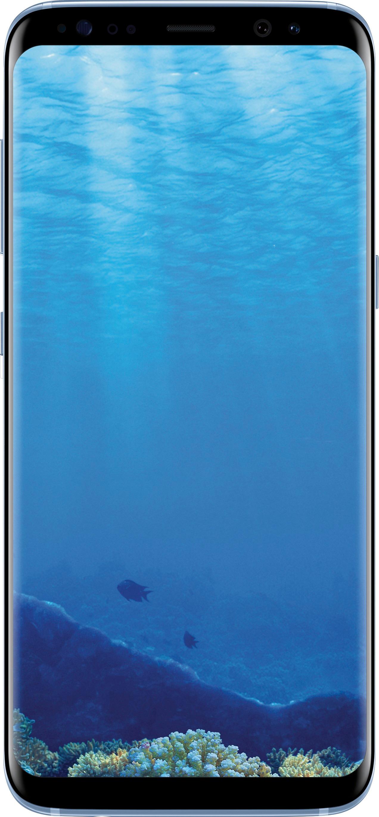 Aardbei compleet George Hanbury Best Buy: Samsung Galaxy S8 4G LTE with 64GB Memory Cell Phone (Unlocked)  Coral Blue SM-G950UZBAXAA