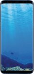 Front. Samsung - Galaxy S8+ 4G LTE with 64GB Memory Cell Phone (Unlocked) - Coral Blue.